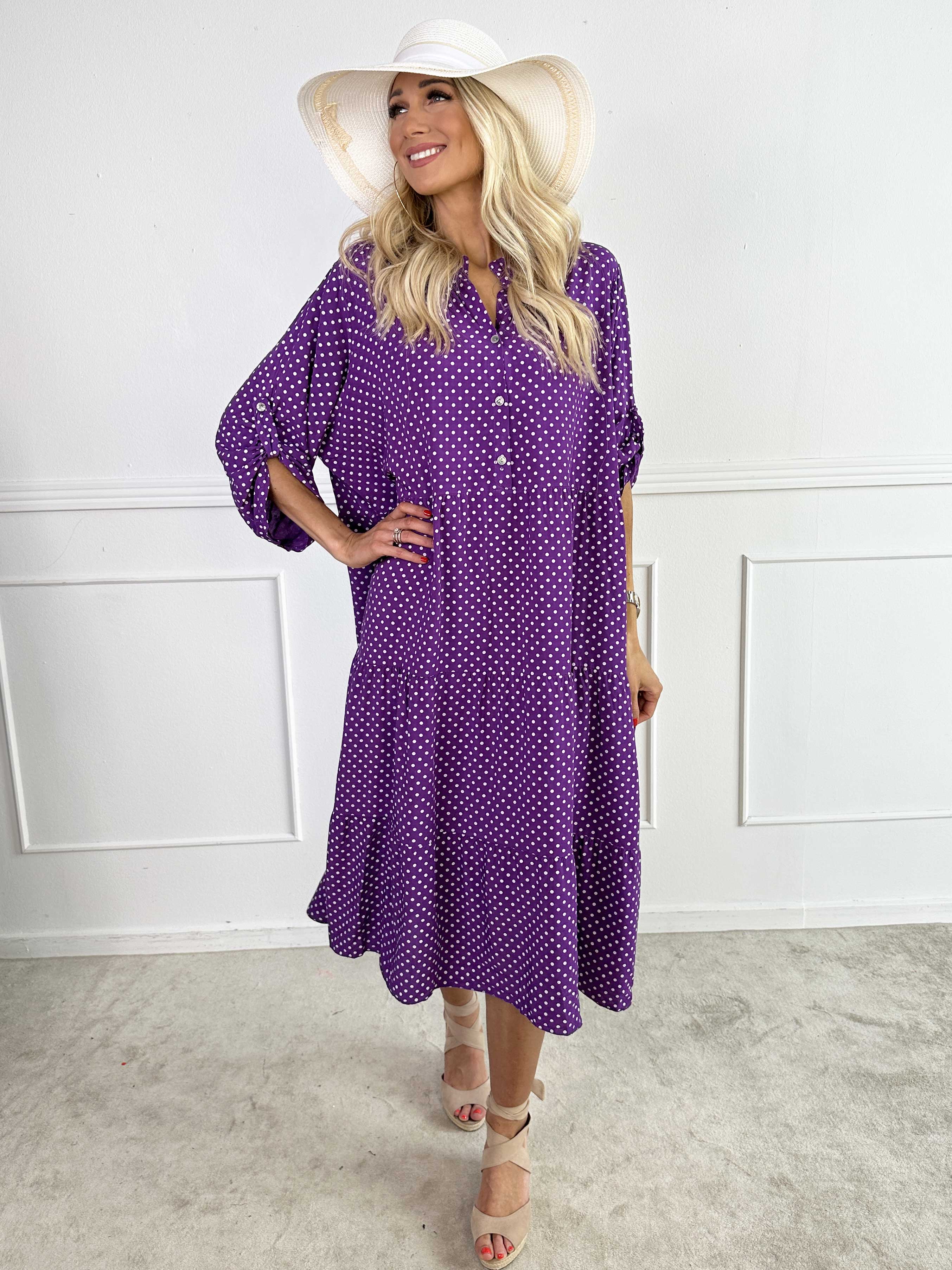 Dotti - Kjole med lag på lag look i viskose